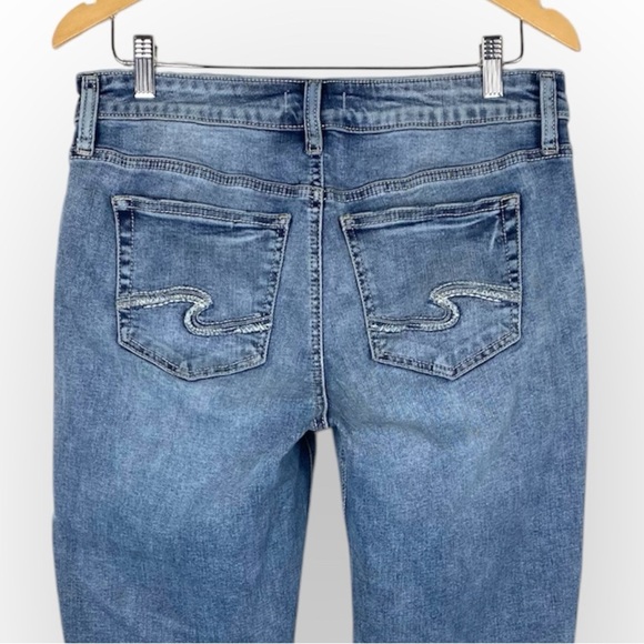 Silver Jeans Co. Women's Elyse Mid Rise Comfort Fit Straight Leg Jeans 30 x 31 - Picture 5 of 11